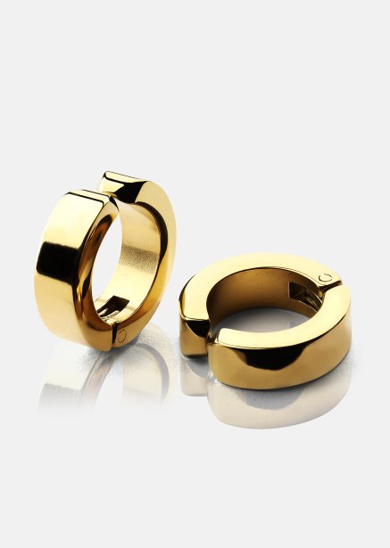 Ohrring Petite Hoop - 18k Vergoldet