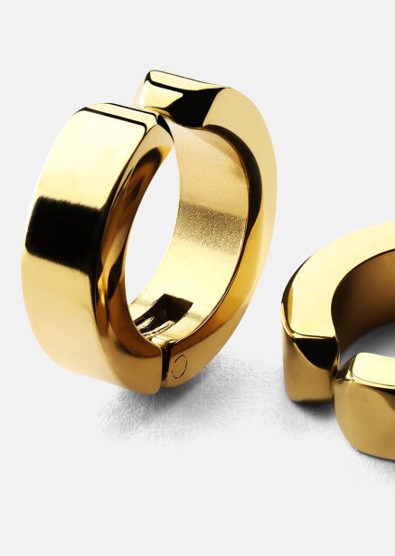 Ohrring Petite Hoop - 18k Vergoldet