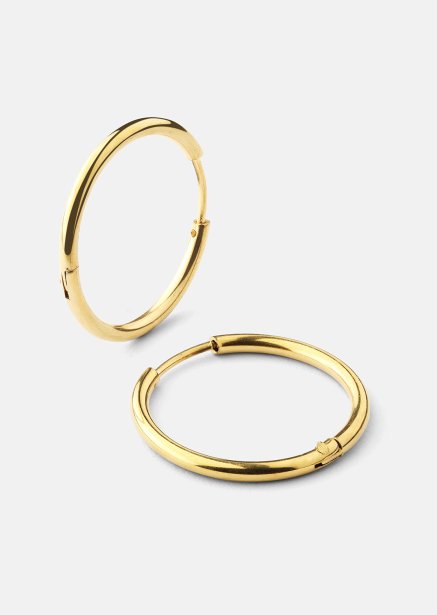 Ohrring Classic Medium - 18k Vergoldet