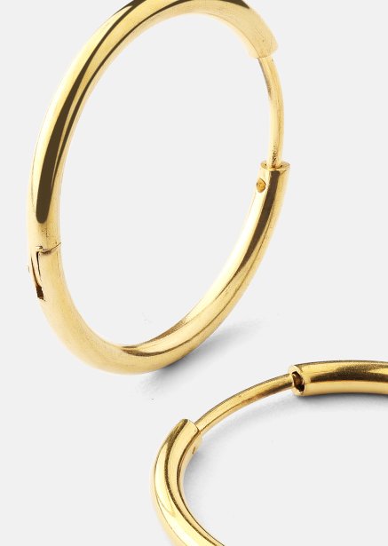 Ohrring Classic Medium - 18k Vergoldet