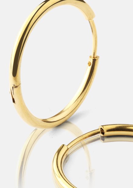Ohrring Classic Medium - 18k Vergoldet
