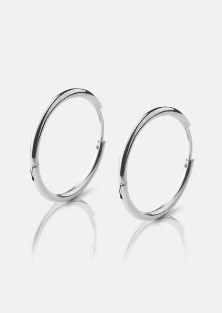 Ohrring Classic Medium - Versilbert