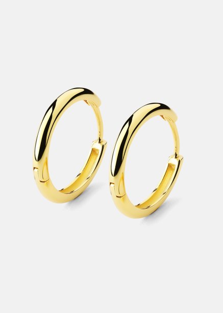 Ohrring Shine Hoops - 18k Vergoldet