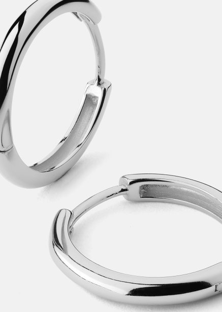 Ohrring Shine Hoops - Versilbert
