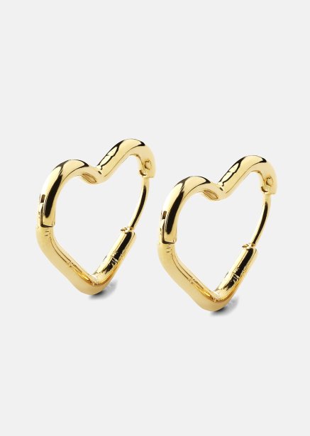 Ohrring Heart's Embrace - 18k Vergoldet