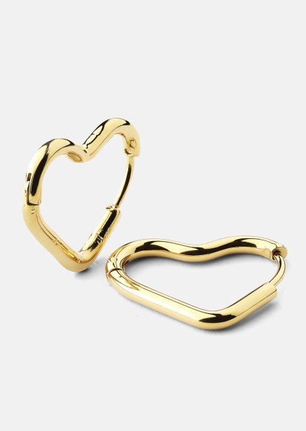 Ohrring Heart's Embrace - 18k Vergoldet