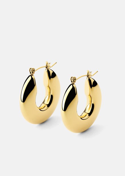 Ohrring Luna Bold Hoops - 18k Vergoldet
