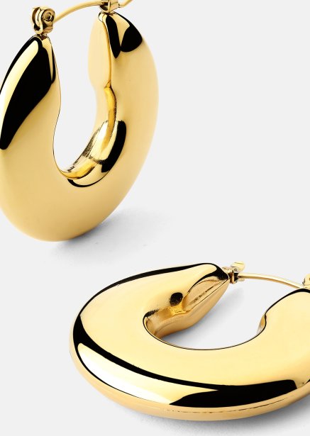 Ohrring Luna Bold Hoops - 18k Vergoldet