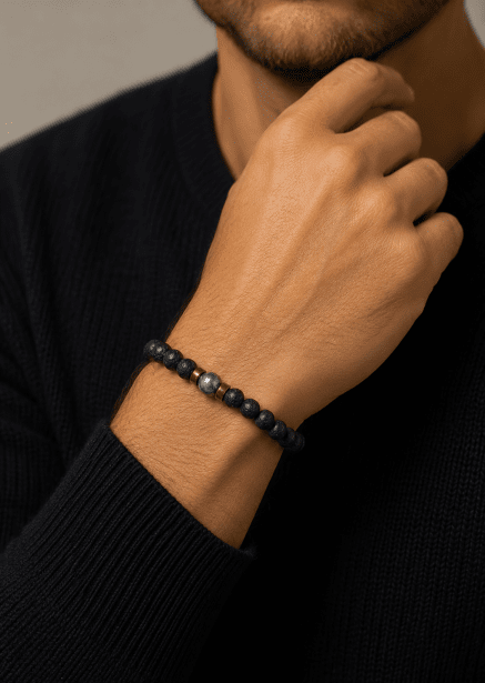 Perlenarmband Midnight Pulse