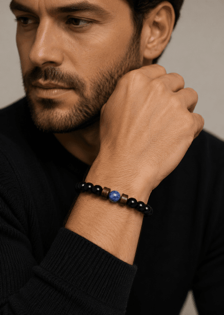 Perlenarmband Obsidian Forge