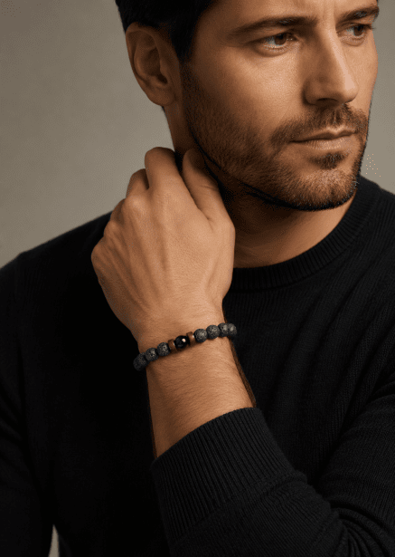 Perlenarmband Obsidian Realm