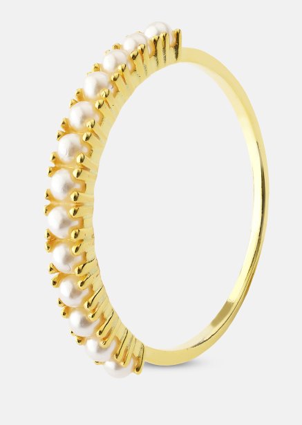 Golden Pearl Serenity Ring - 18k Vergoldet