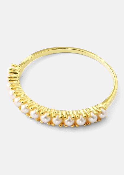 Golden Pearl Serenity Ring - 18k Vergoldet