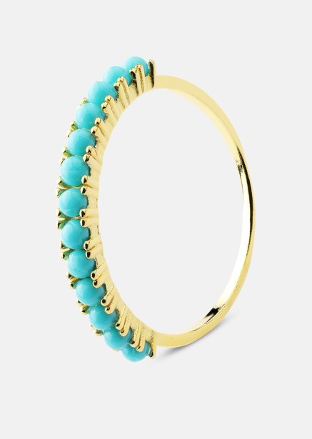 Blue Pearl Elegance Ring - 18k Vergoldet
