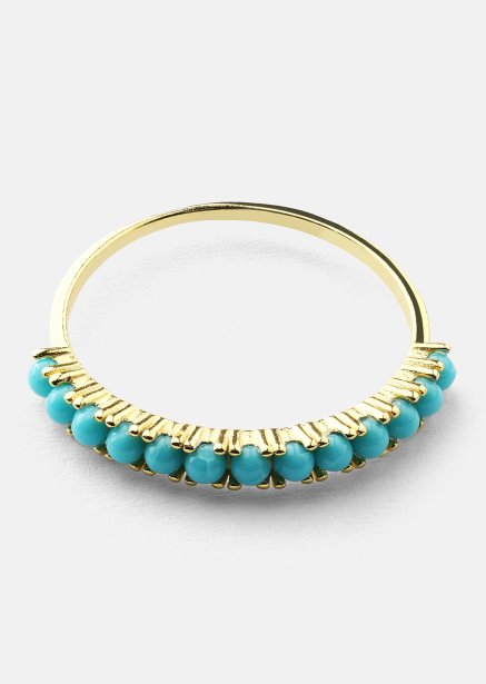 Blue Pearl Elegance Ring - 18k Vergoldet