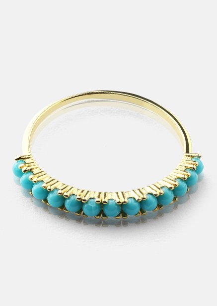 Blue Pearl Elegance Ring - 18k Vergoldet