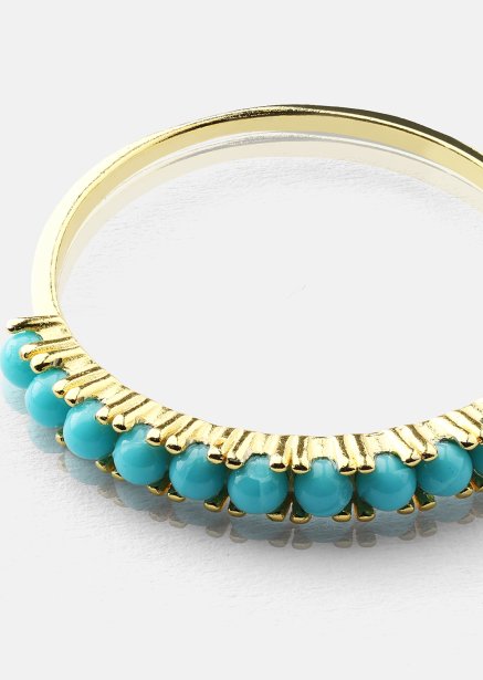 Blue Pearl Elegance Ring - 18k Vergoldet