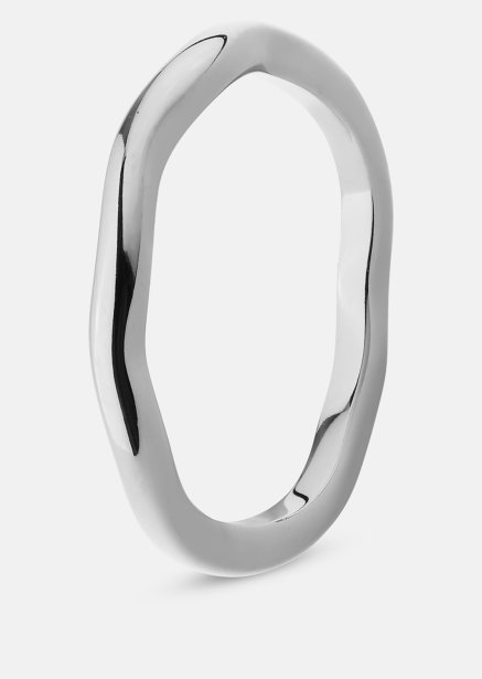 Ring Wave Silver- Versilbert