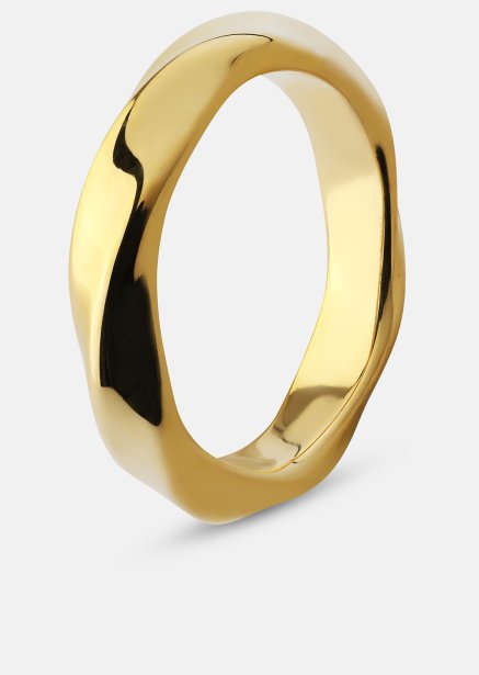 Ring Swirl - 18k vergoldet