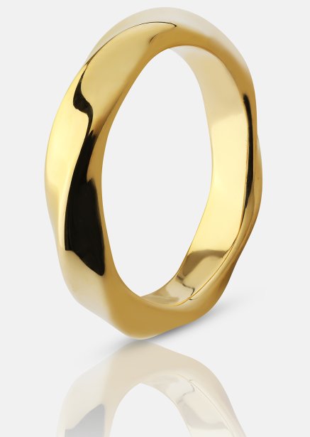 Ring Swirl - 18k vergoldet