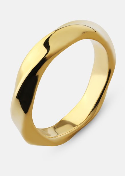 Ring Swirl - 18k vergoldet