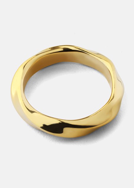 Ring Swirl - 18k vergoldet