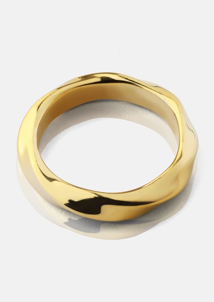 Ring Swirl - 18k vergoldet
