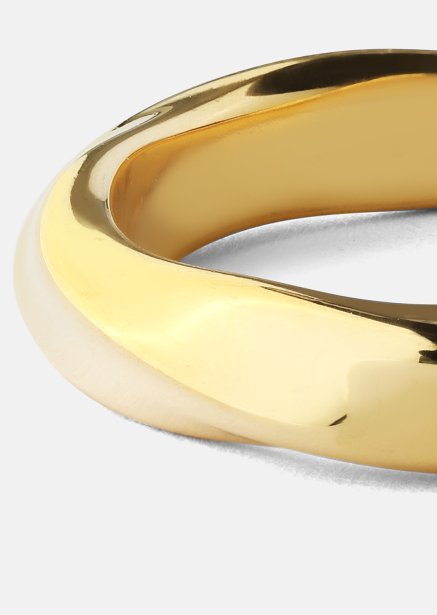 Ring Swirl - 18k vergoldet