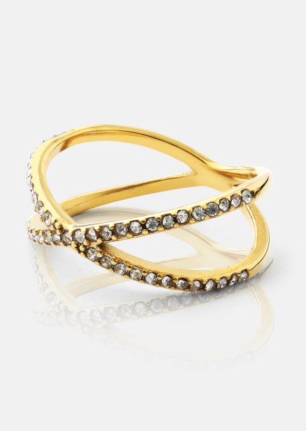 Ring Sparkle X - 18k vergoldet
