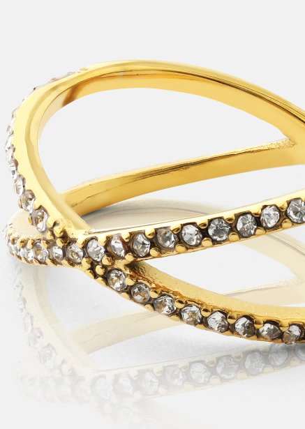 Ring Sparkle X - 18k vergoldet