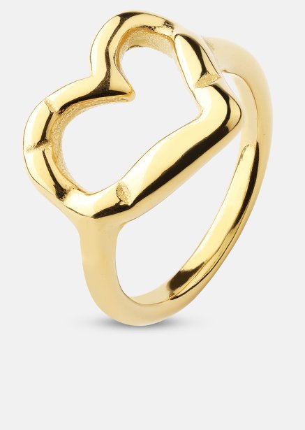 Ring Heartbeat - 18k Vergoldet