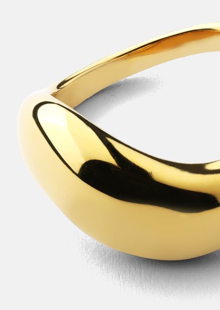 Ring Soft Curve - 18k Vergoldet