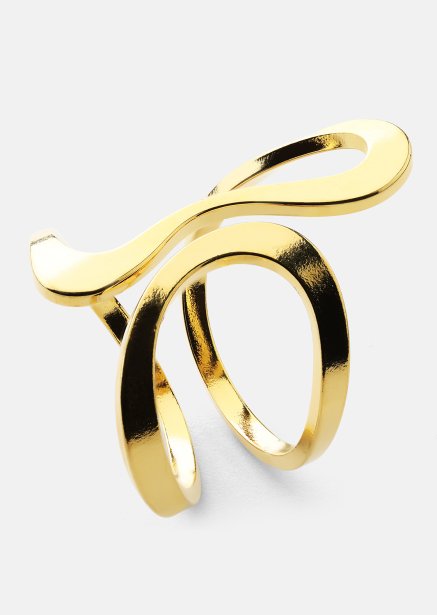 Ring Infinity Flow - 18k Vergoldet
