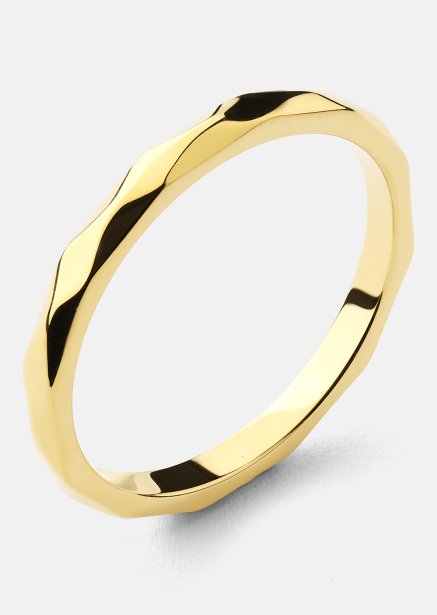 Ring Facet Gleam - 18k Vergoldet