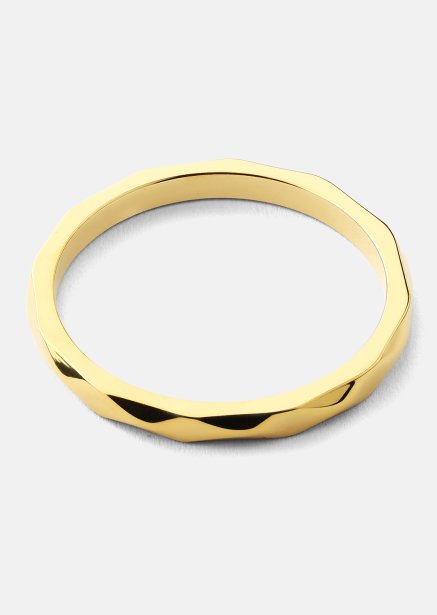 Ring Facet Gleam - 18k Vergoldet