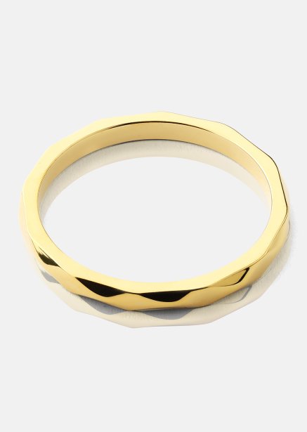Ring Facet Gleam - 18k Vergoldet