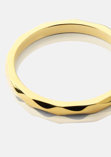 Ring Facet Gleam - 18k Vergoldet