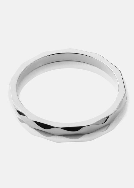 Ring Facet Gleam - Versilbert