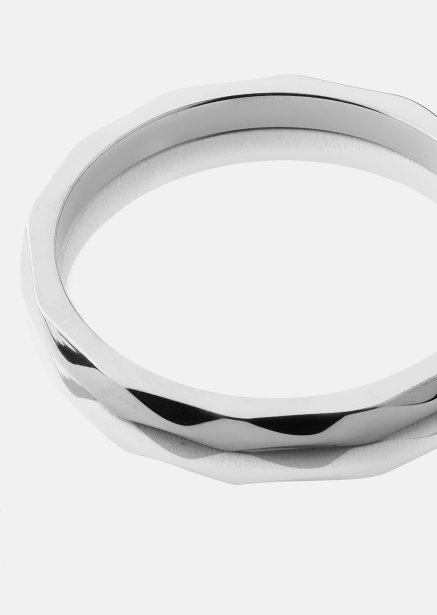 Ring Facet Gleam - Versilbert
