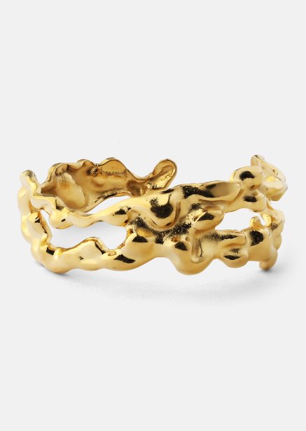 Ring Molten Wave - 18k Vergoldet