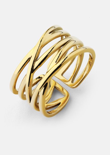 Ring Golden Maze - 18k Vergoldet