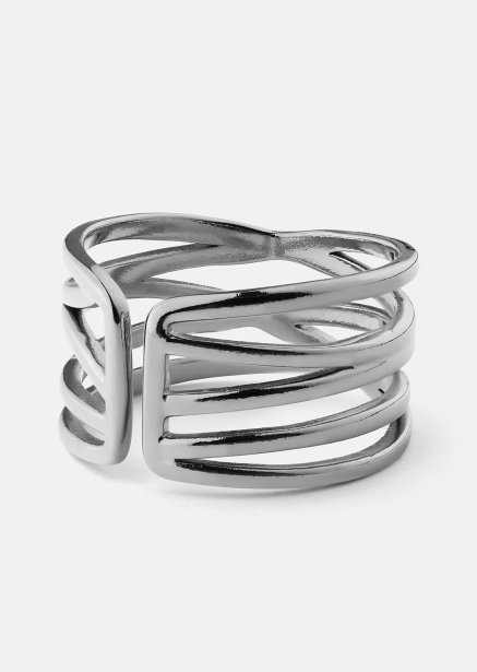 Ring Silver Maze - Versilbert