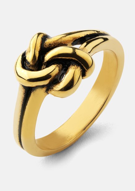 Ring Knot- 18k vergoldet