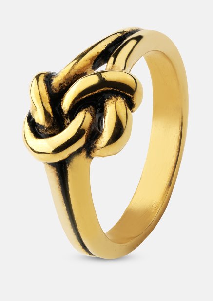 Ring Knot- 18k vergoldet