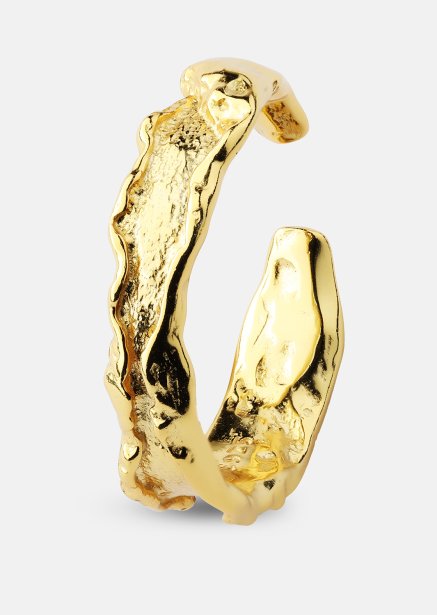 Ring Raw Texture - 18k vergoldet