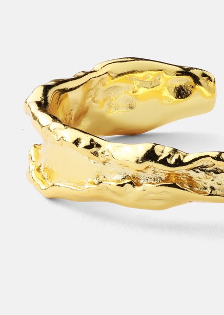 Ring Raw Texture - 18k vergoldet