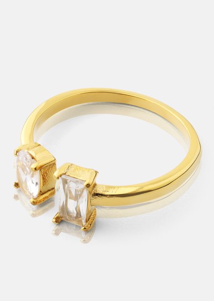 Ring Duo Cut - 18k Vergoldet