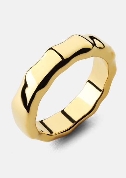 Ring Sculpted Flow - 18k Vergoldet