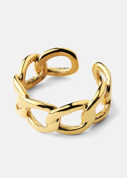 Ring Bold Chain - 18K Vergoldet