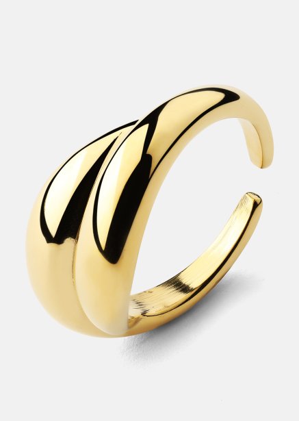 Ring Wave Bold - 18k Vergoldet